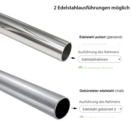 Bruut Ridge Rib stuhl edelstahl poliert Armeegrün