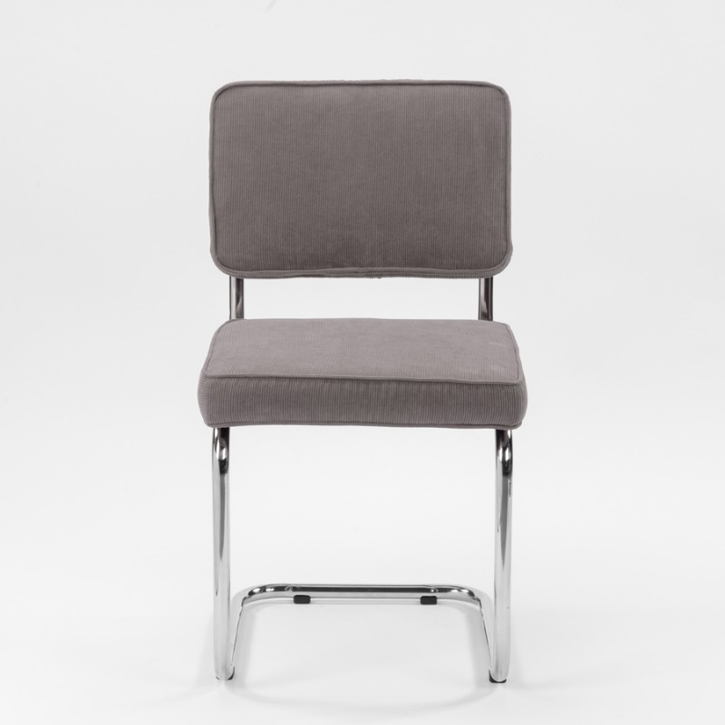 Bruut Ridge Rib stuhl edelstahl poliert Anthrazit