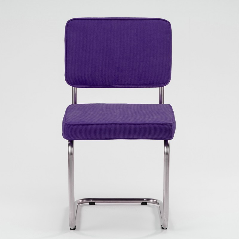 Bruut Ridge Rib stuhl edelstahl gebursted Violett
