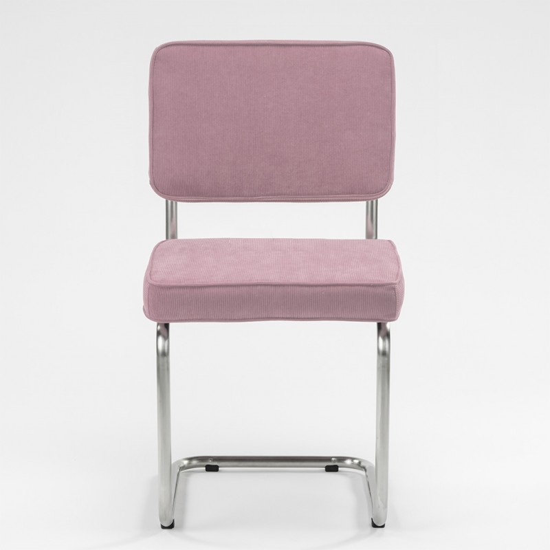 Bruut Ridge Rib stuhl edelstahl gebursted antik Rosa