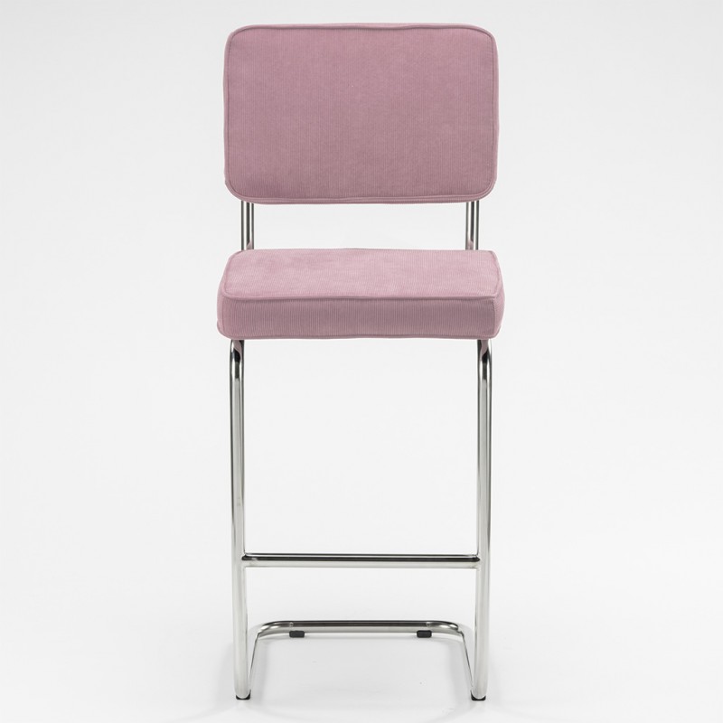 Bruut Ridge Rib barhocker edelstahl poliert antik Rosa