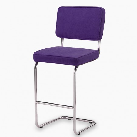 Bruut Ridge Rib barhocker edelstahl poliert Violett