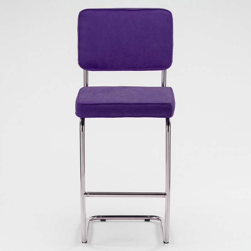 Bruut Ridge Rib barhocker edelstahl poliert Violett