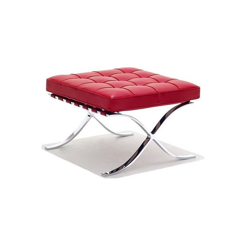 Pavillon Fußhocker Rot - Premium