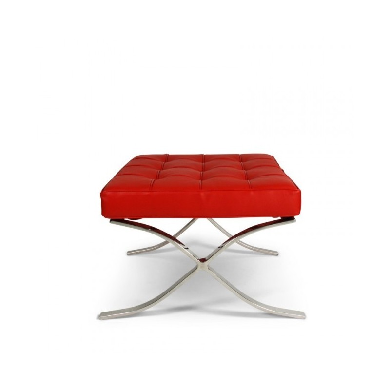 Pavillon Fußhocker Rot - Premium