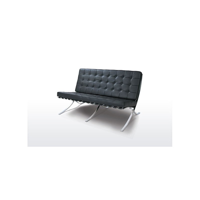 Pavillon Zweisitzer Sofa Schwarz - Premium