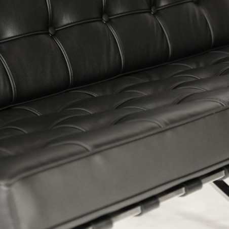 Pavillon Zweisitzer Sofa Schwarz - Premium