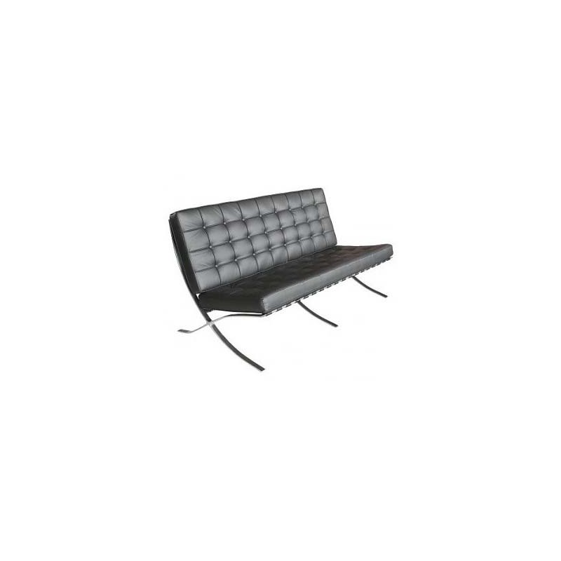 Pavillon Zweisitzer Sofa Schwarz - Premium