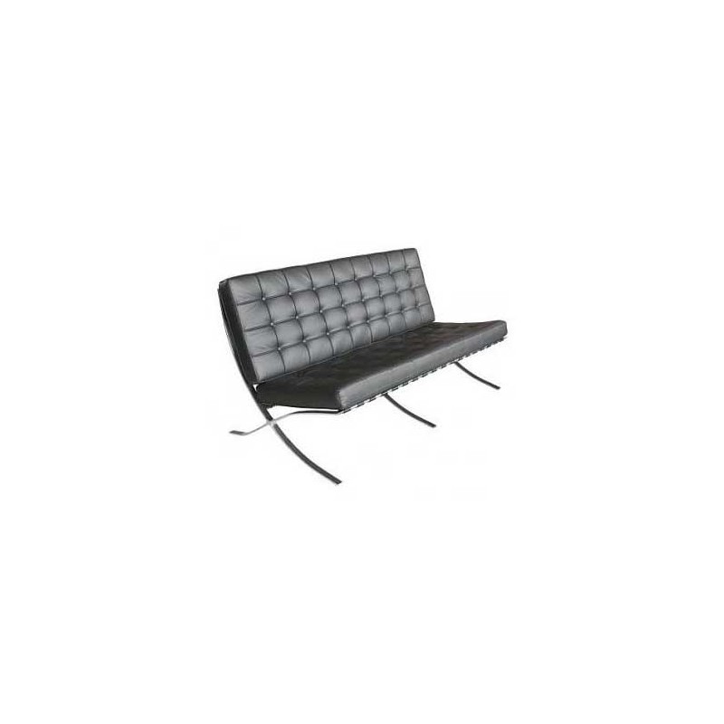 Pavillon Zweisitzer Sofa Schwarz - Premium