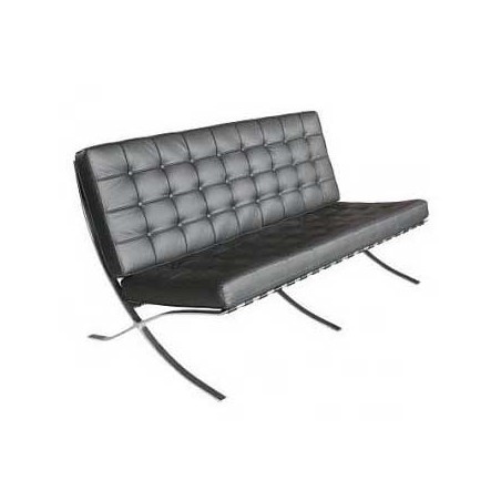 Pavillon Zweisitzer Sofa Schwarz - Premium